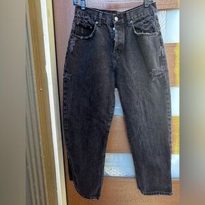 Carmar Charcoal Wide Leg Jeans